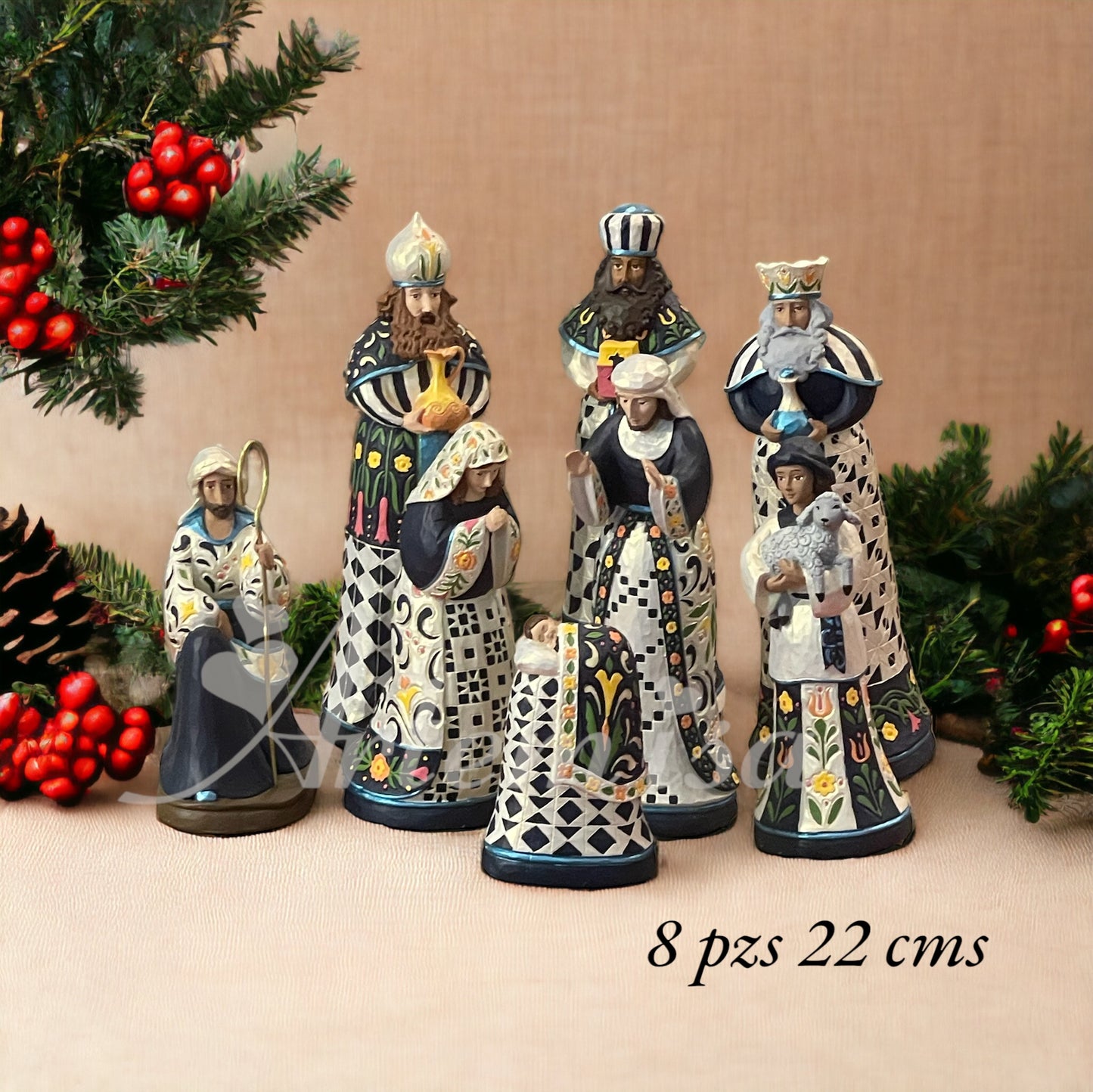 Pesebre Grande Azul