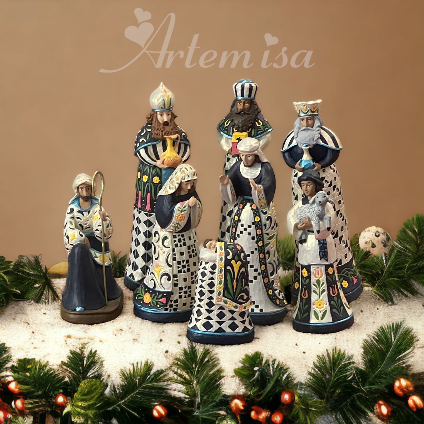 Pesebre Grande Azul