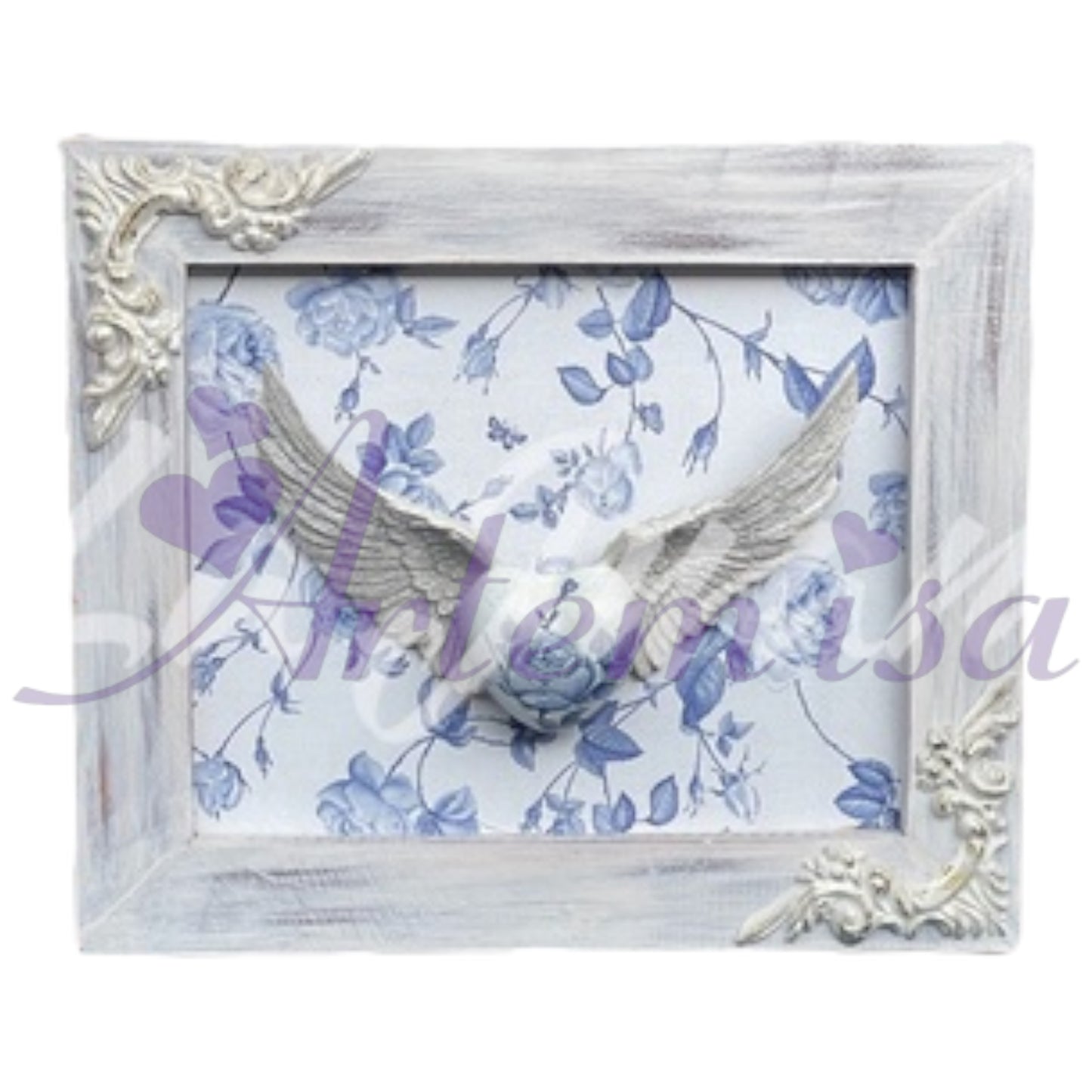 Cuadro Alas Vintage Azul