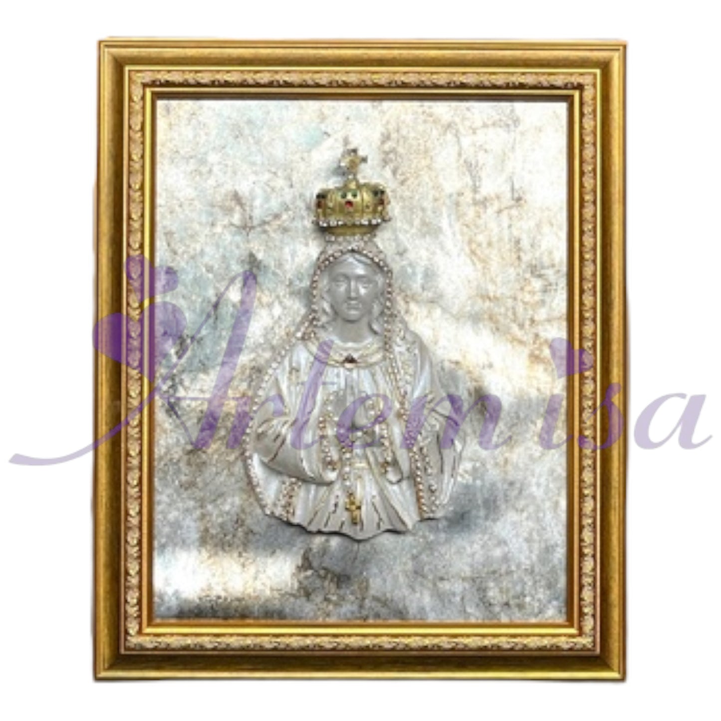 Cuadro Virgen De Fatima Resina