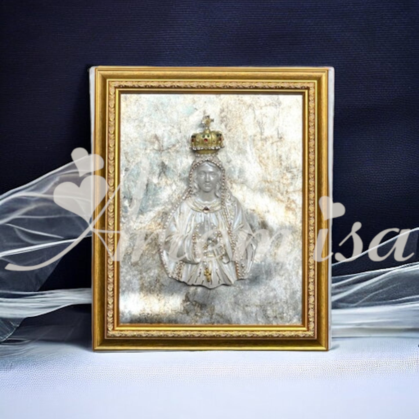 Cuadro Virgen De Fatima Resina