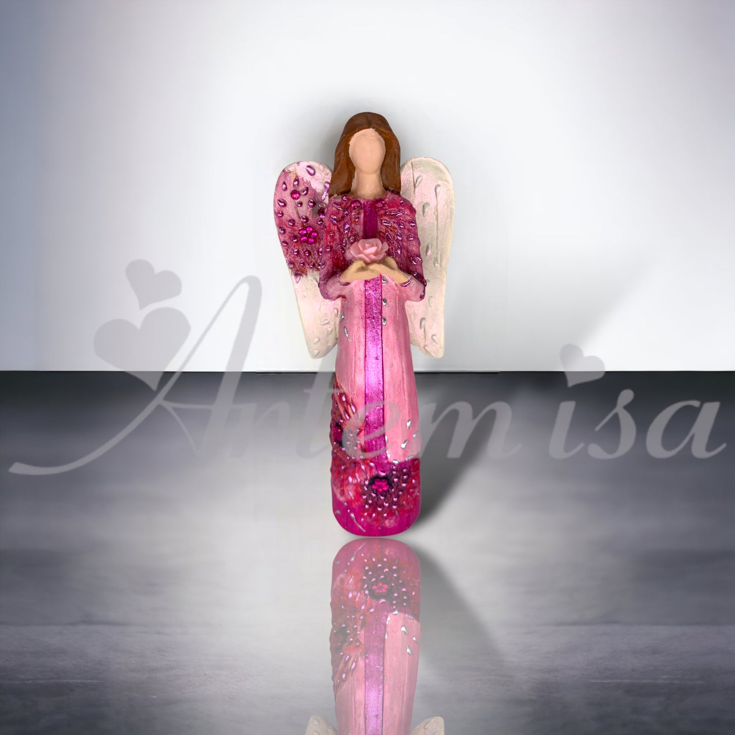 Angel Virtud Bondad Rosado Chamuel Pequeño
