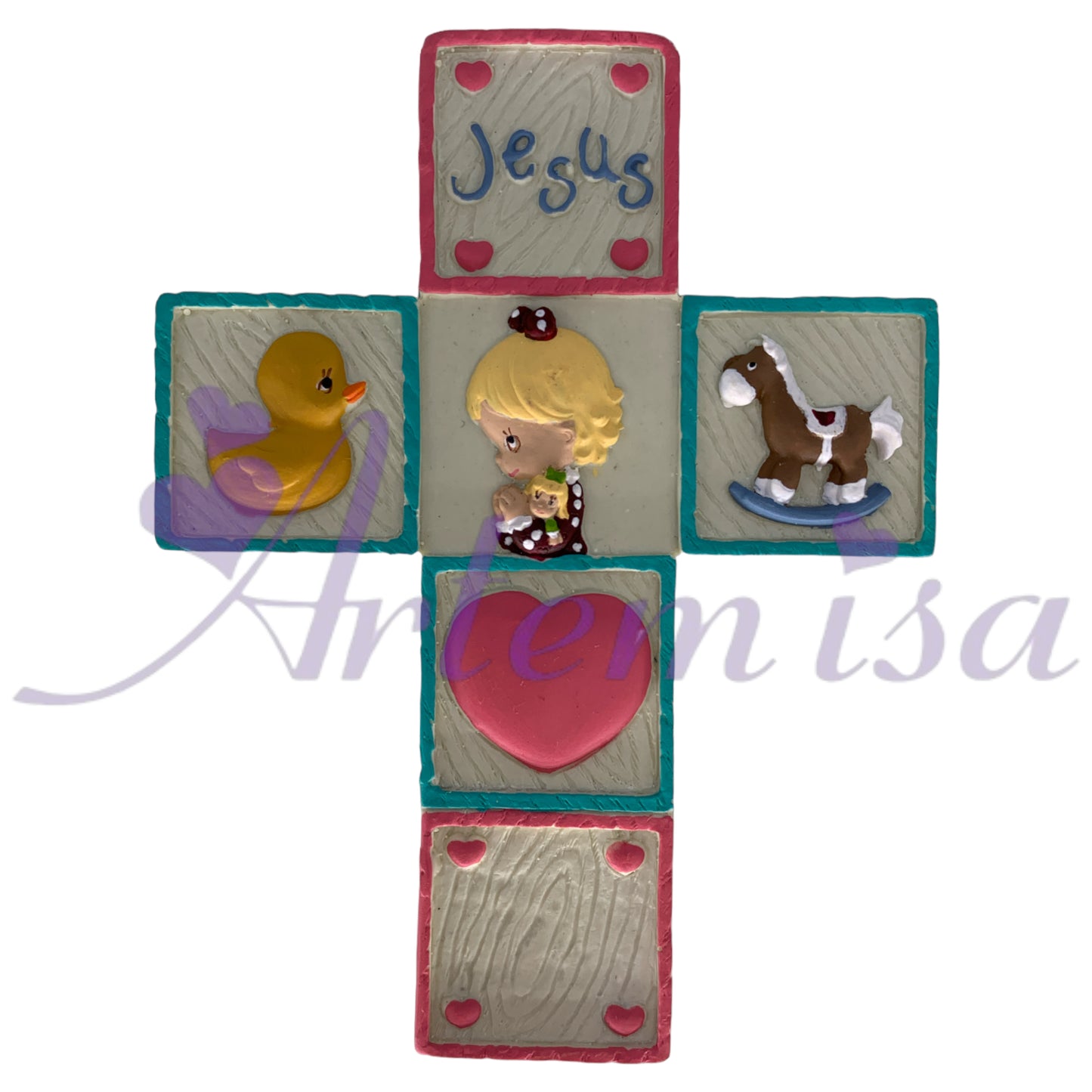 Cruz Pequeña Jesus Niña (12 unds)