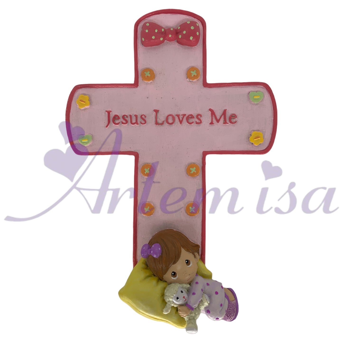 Cruz Jesus Loves Me Nina (12 unds)