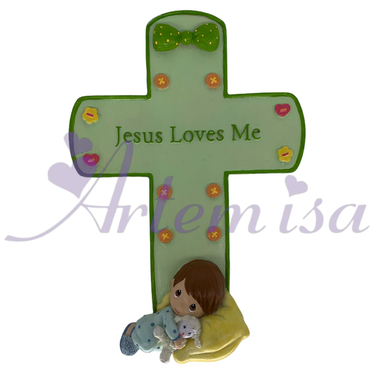 Cruz Jesus Loves Me Nino (12 unds)