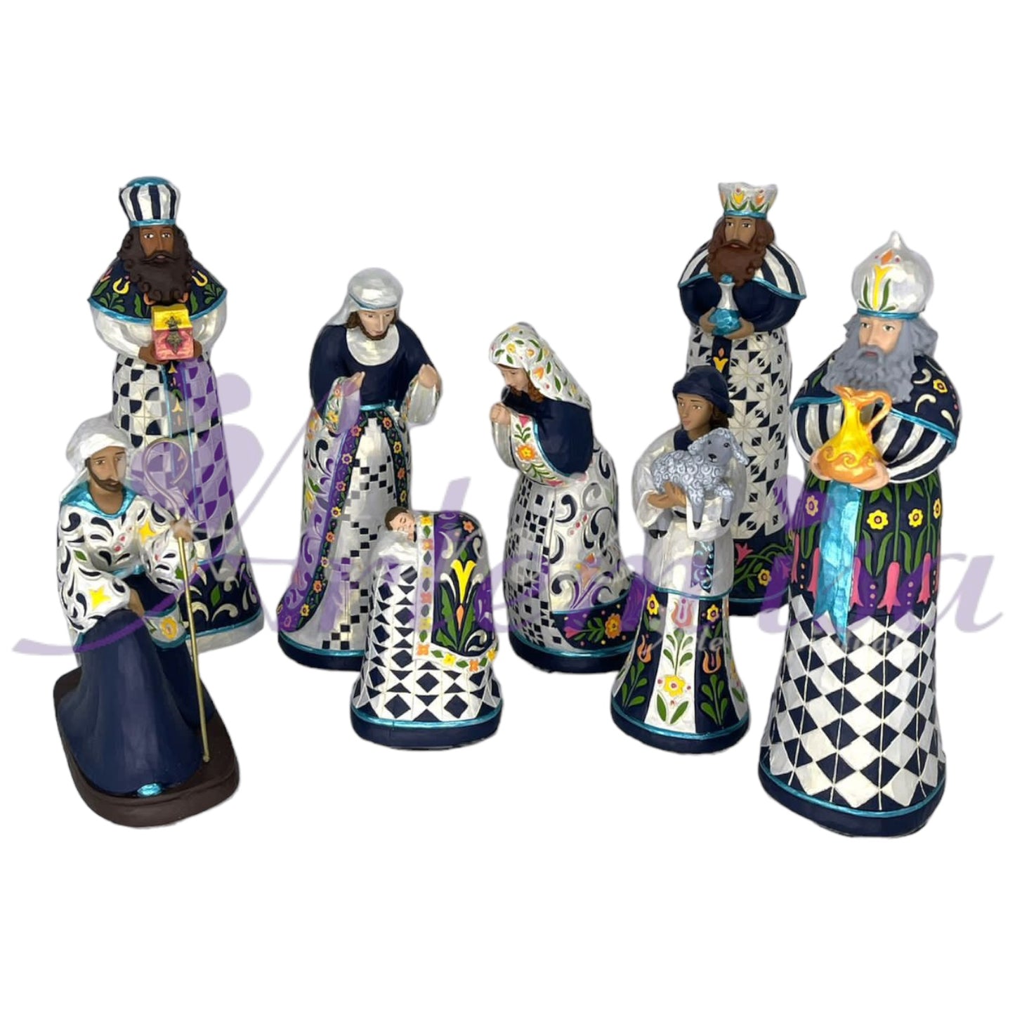 Pesebre Grande Azul