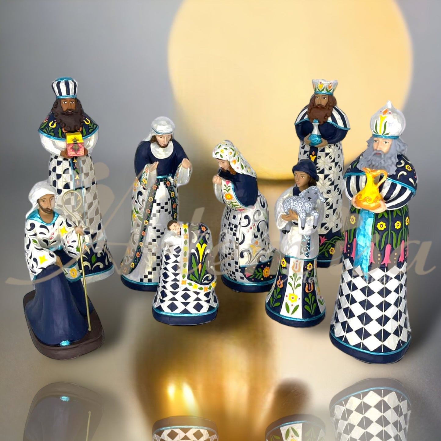 Pesebre Grande Azul