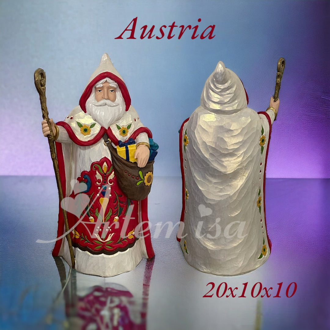 Papa Noel Austria - Decoración Navideña Tradicional