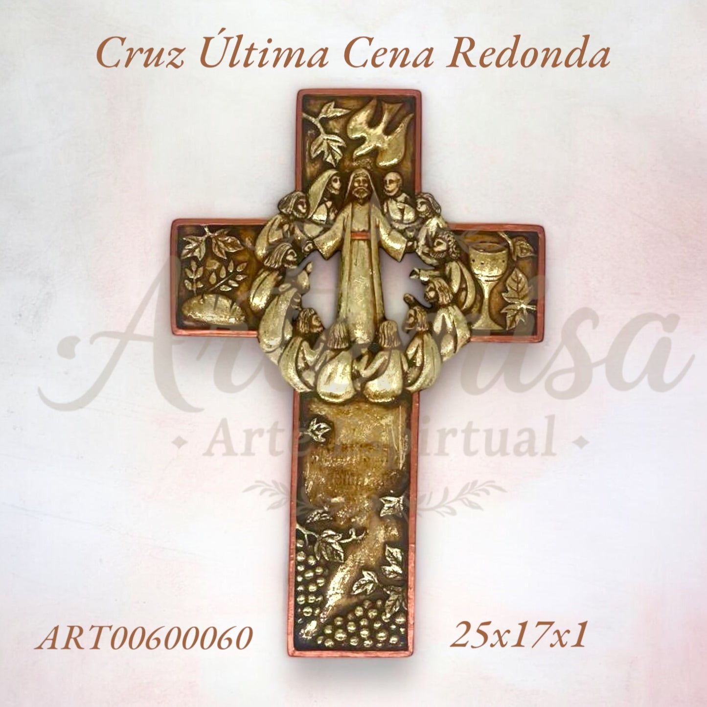 Cruz Ultima Cena Redonda