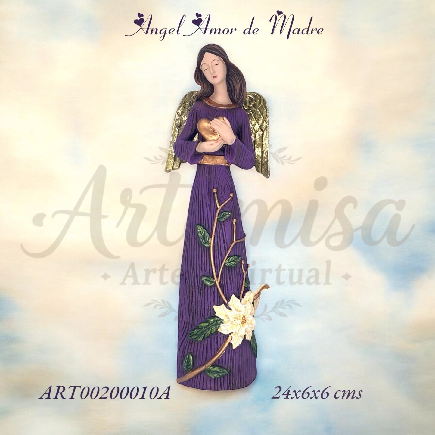 Angel Mediano Madera Amor Madre