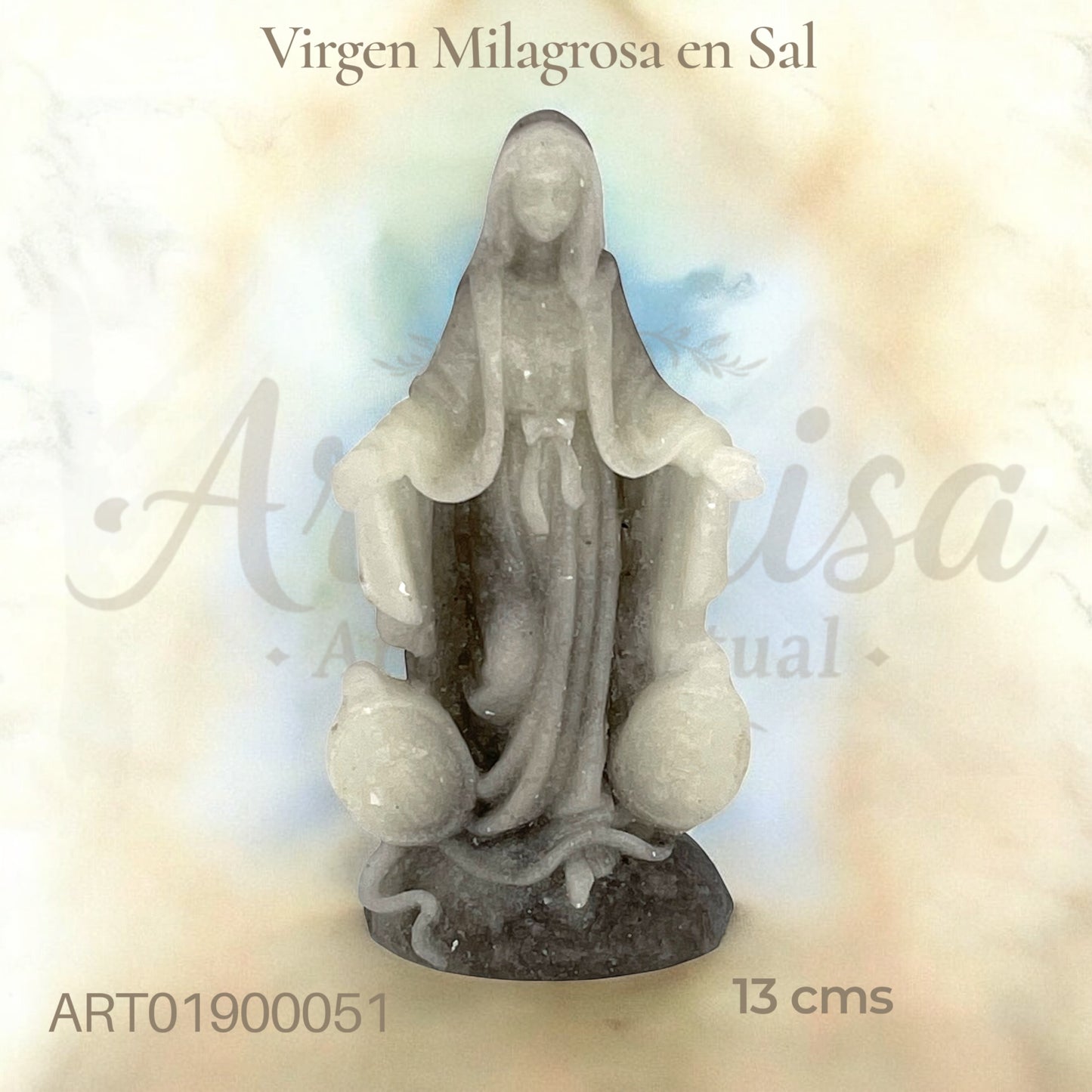 Virgen Milagrosa en Sal de Zipaquirá - Cristal Sagrado Colombiano