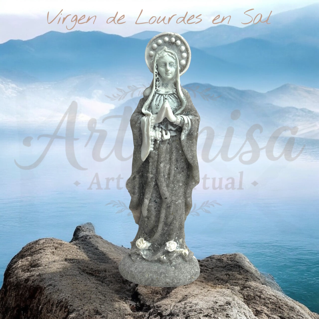 Virgen de Lourdes en Sal de Zipaquirá - Cristal Sagrado de Purificación