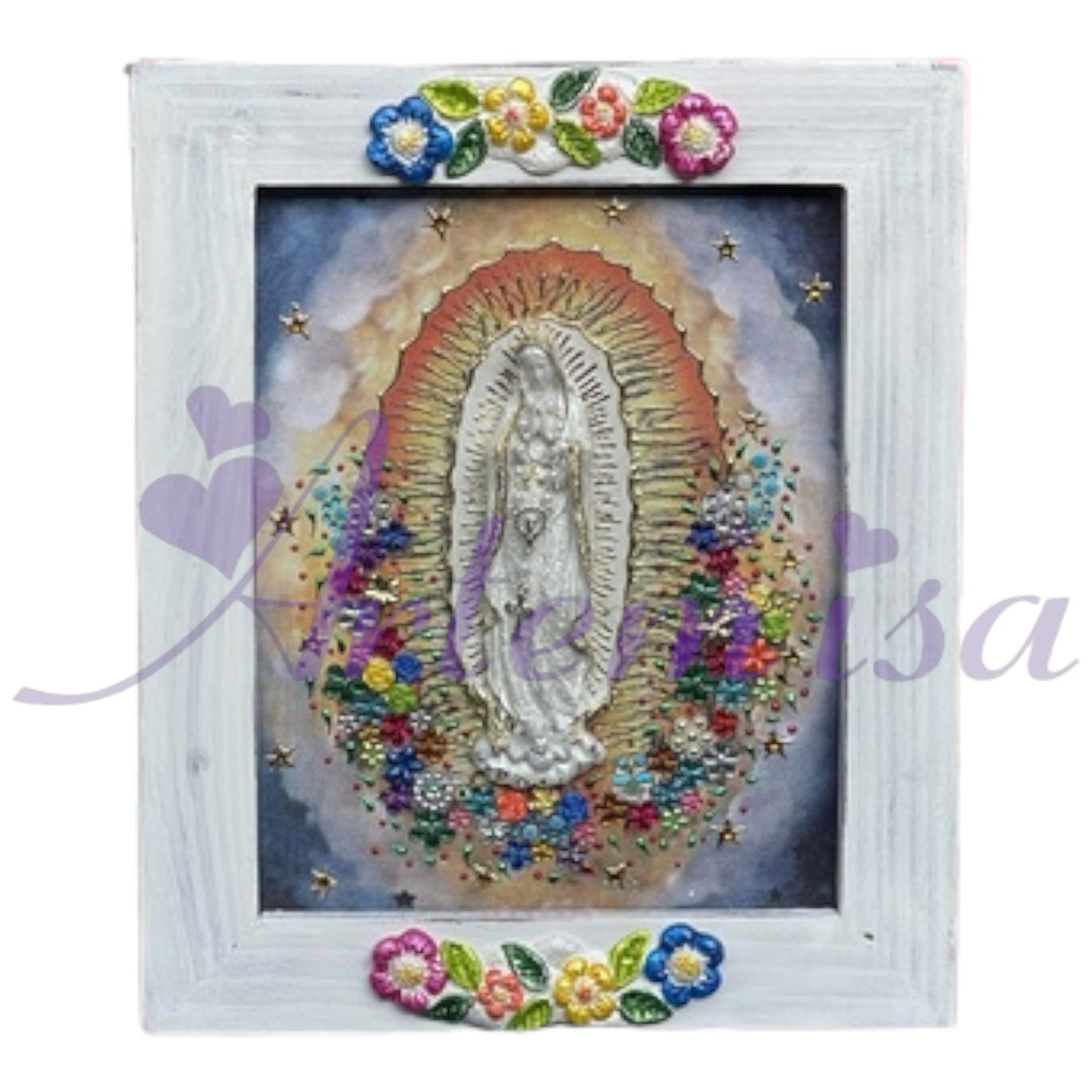 Cuadro Virgen Guadalupe Resina