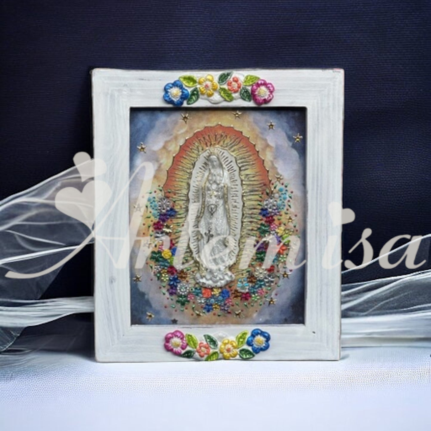 Cuadro Virgen Guadalupe Resina