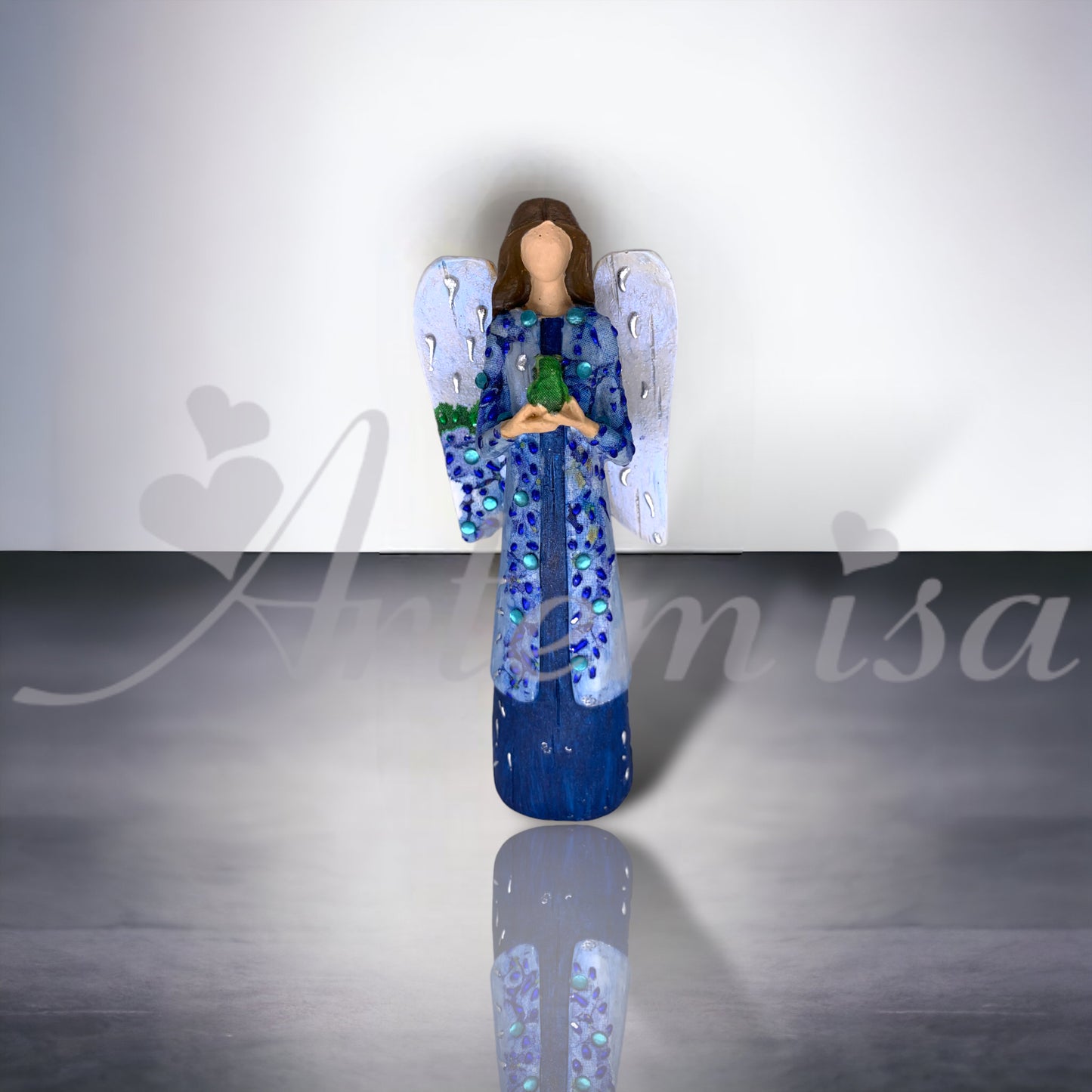 Angel Virtud Valentia Azul Miguel Pequeño