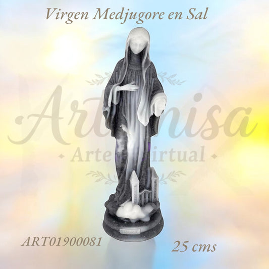 Virgen de Medjugorje en Sal de Zipaquirá - Cristal Sagrado Colombiano